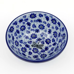 Miska ceramiczna 058 h-7,5cm <br> 1443X Ważka w kwiatach